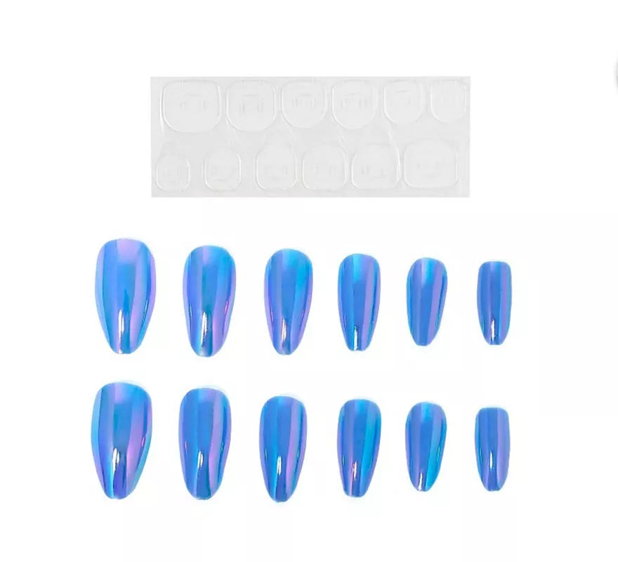 Translation missing: es.Pack de 13 Uñas Autoadhesivas Holo azules