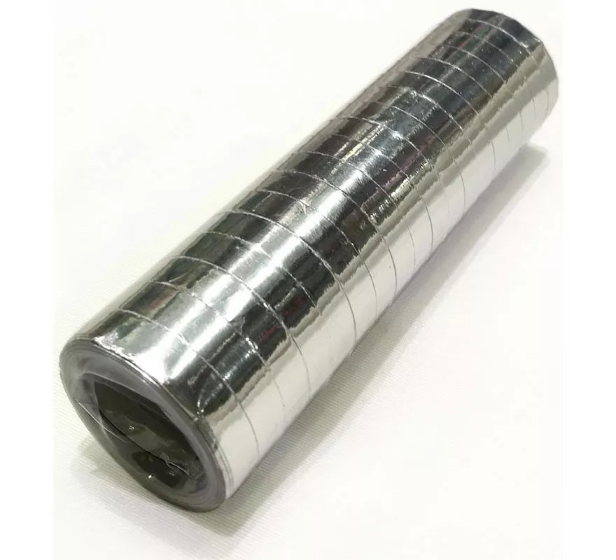 Translation missing: es.Pack de 18 Serpentinas Metalizadas color Plata de 4m