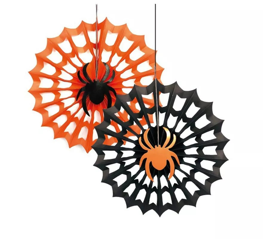 Translation missing: es.Pack de 2 Abanicos de papel Halloween de 30 cm