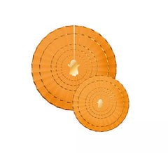 Pack de 2 Abanicos de papel Halloween naranja de 20 y 30 cm