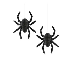Pack de 2 Colgantes de Arañas de 20 cm