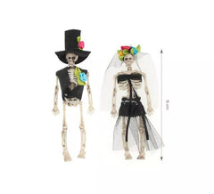 Pack de 2 Esqueletos Novios de 15 cm