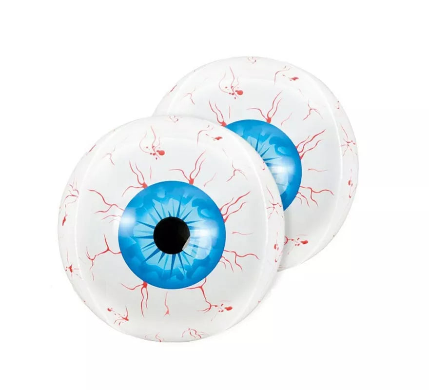 Translation missing: es.Pack de 2 Globos Ojos Hinchables azul 4D de 55 cm