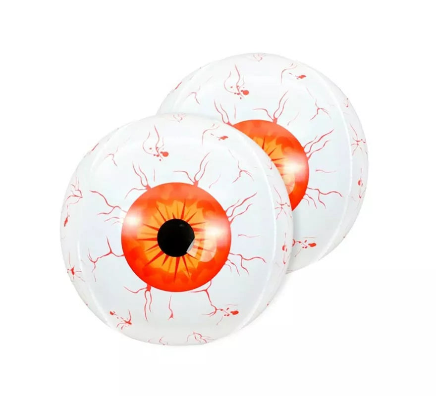 Translation missing: es.Pack de 2 Globos Ojos Hinchables rojo 4D de 55 cm