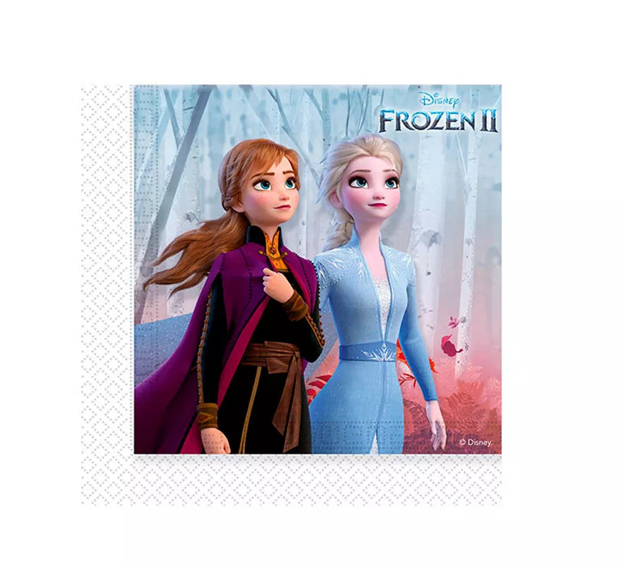 Translation missing: es.Pack de 20 Servilletas de Frozen 2 de Papel de 33x33 cm