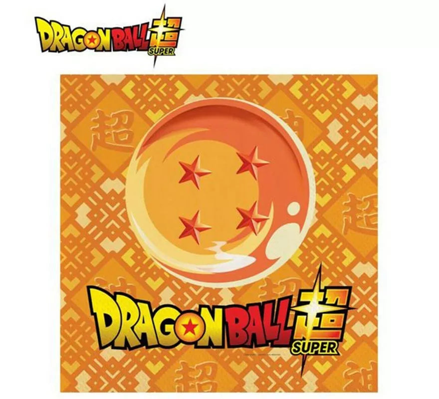Translation missing: es.Pack de 20 Servilletas de papel de 33x33 cm de Dragon Ball