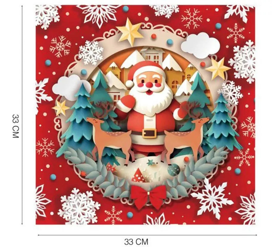 Translation missing: es.Pack de 20 Servilletas Papá Noel de 33x33 cm