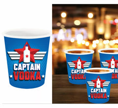 Pack de 3 Chupitos Capitán Vodka de 5x6 cm
