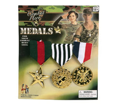 Pack de 3 Condecoraciones Militares de 15x15 cm
