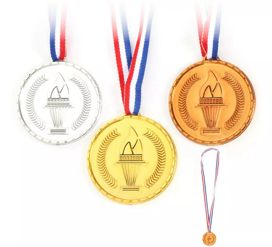 Translation missing: es.Pack de 3 Medallas Olímpicas con cinta de 40 cm