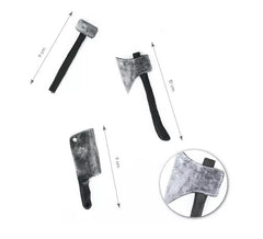 Pack de 3 Mini Armas: Hacha, Cuchillo y Mazo
