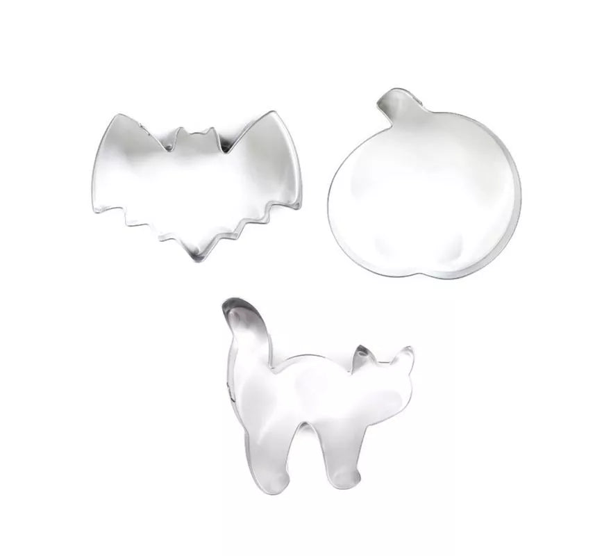 Translation missing: es.Pack de 3 Moldes de Repostería calabaza, murciélago y gato