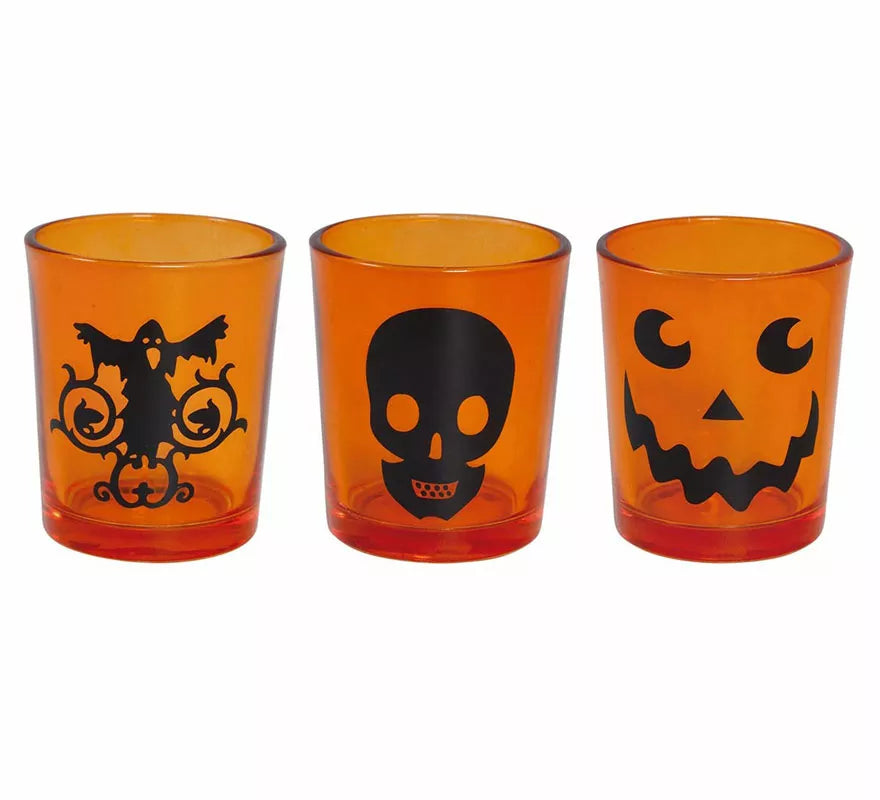 Translation missing: es.Pack de 3 Vasos Halloween Cristal de 6.5X5 cm