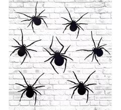 Pack de 30 Siluetas Arañas 3D de 14,5x11,5 cm