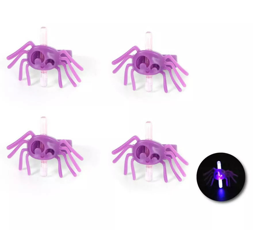 Translation missing: es.Pack de 4 Anillos Araña luminiscente de 3,5x2,5x2,6 cm