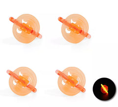 Pack de 4 Anillos Calabaza luminiscente de 4x2,5x3 cm