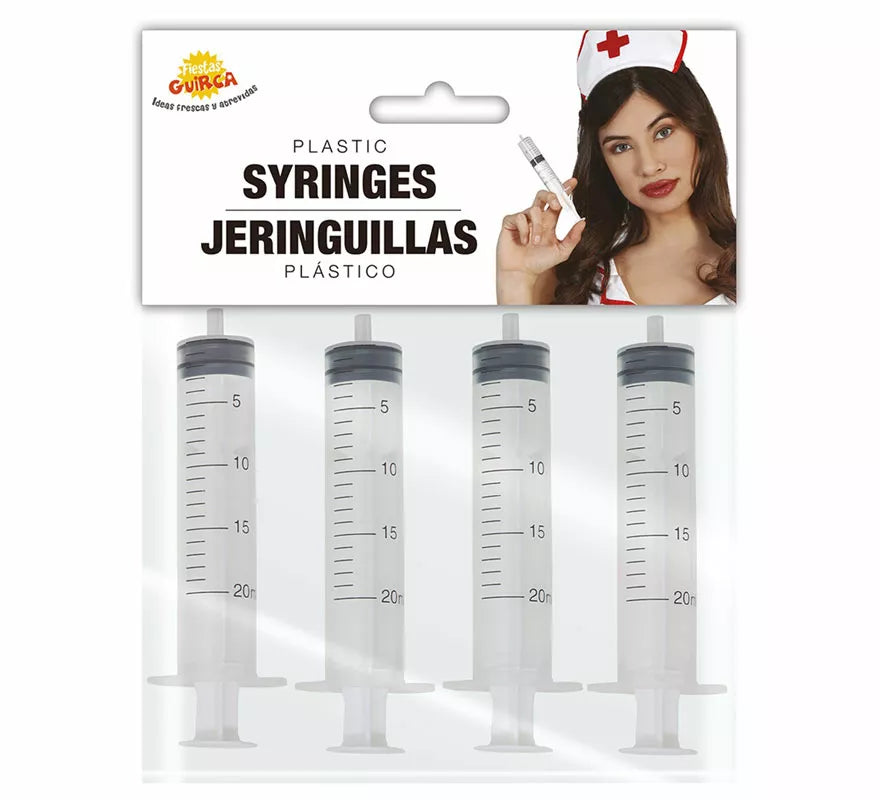 Pack de 4 Jeringuillas de 12 cm