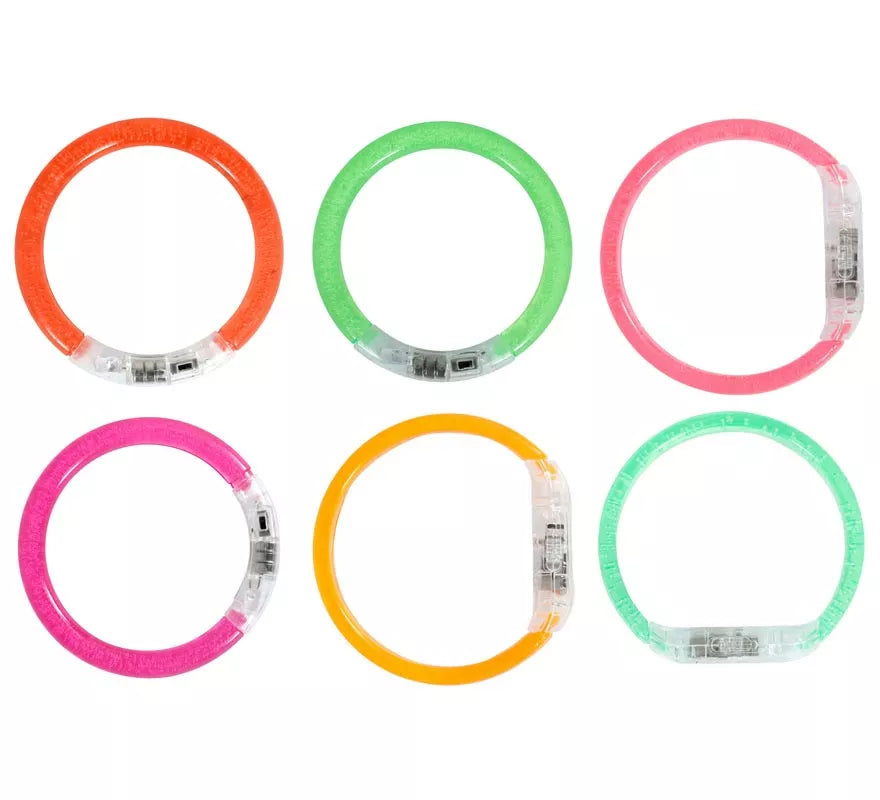 Translation missing: es.Pack de 4 Pulseras Led de 8 cm en colores surtidos