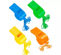 Pack de 4 Silbatos con Cuerda en colores surtidos