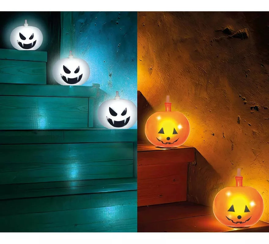 Translation missing: es.Pack de 5 Globos con Luz multicolor de Calabaza