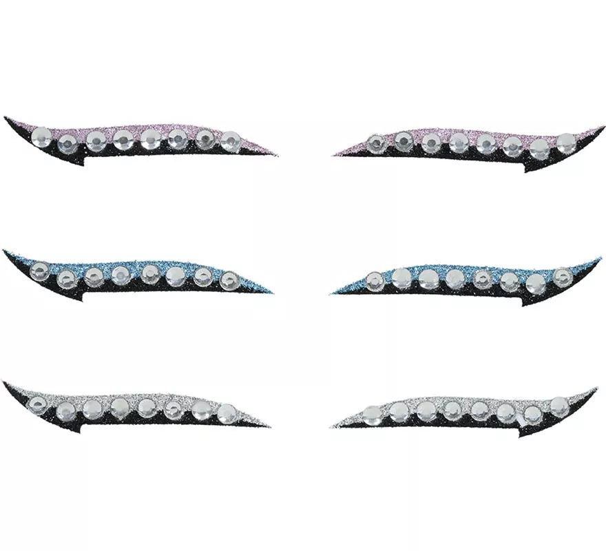 Translation missing: es.Pack de 6 Adhesivos Delineadores de Ojos con Pedrería