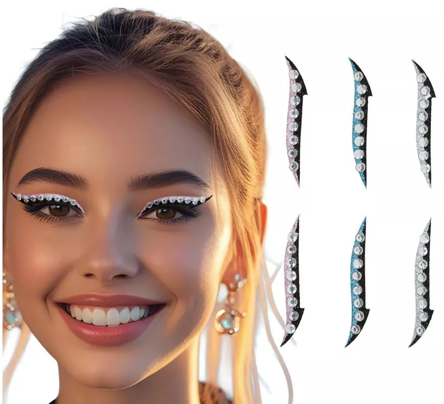 Translation missing: es.Pack de 6 Adhesivos Delineadores de Ojos con Pedrería