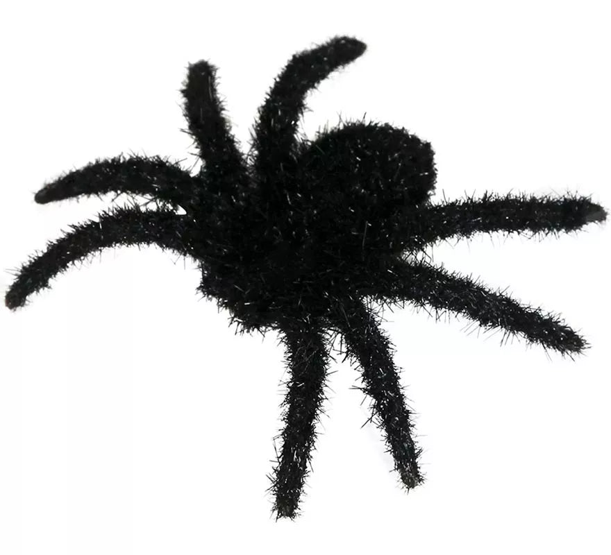Translation missing: es.Pack de 6 Arañas Peludas Negras 6 cm