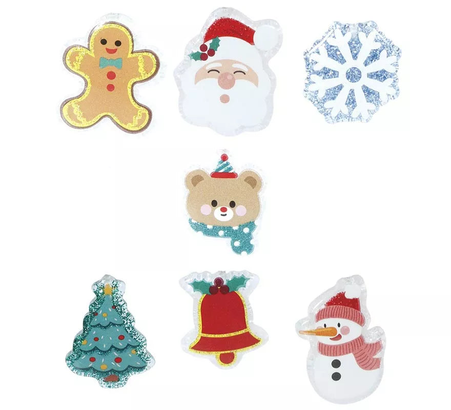 Translation missing: es.Pack de 6 gomas de Pelo Navideñas en modelos surtidos