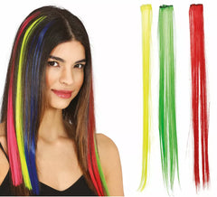 Pack de 6 Mechones en colores surtido de 50 cm