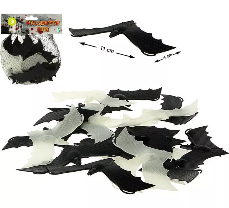 Translation missing: es.Pack de 6 Murciélagos Fluorescentes 12 cm