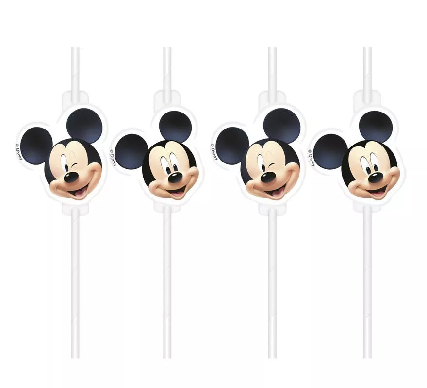 Translation missing: es.Pack de 6 Pajitas de Mickey Mouse de papel