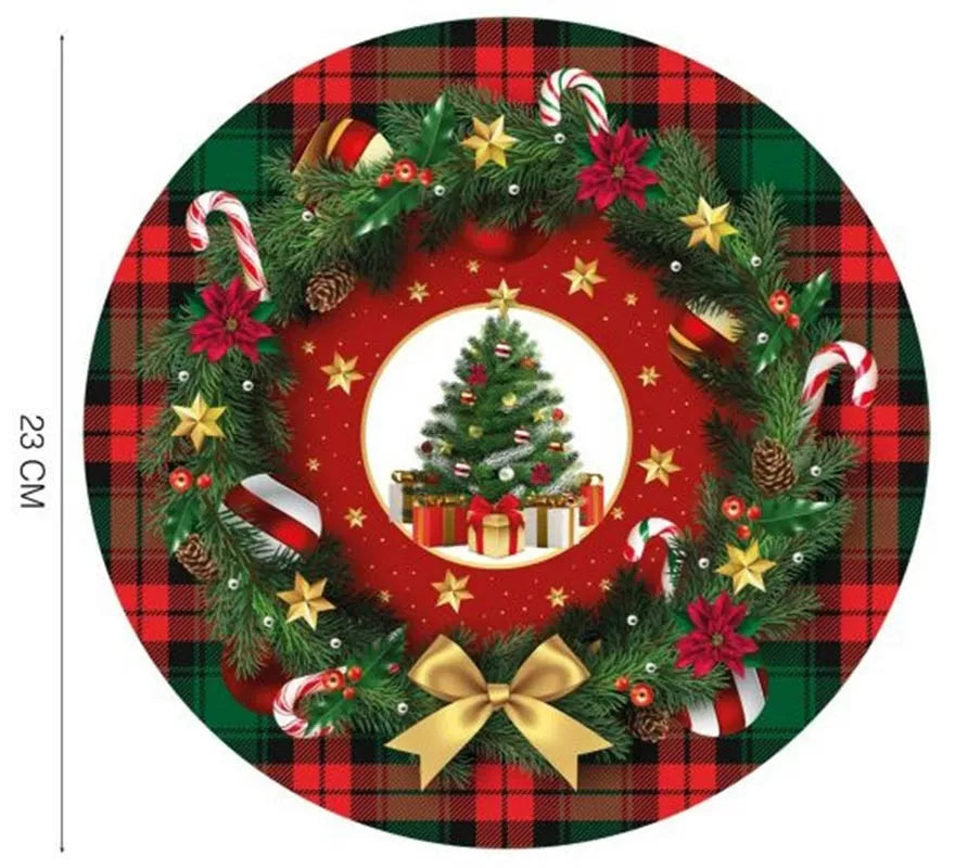 Translation missing: es.Pack de 6 Platos Árbol de Navidad de 23 cm