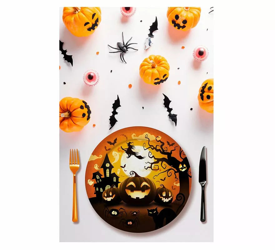 Pack de 6 Platos Calabaza de 23 cm