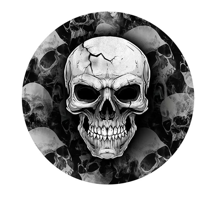 Translation missing: es.Pack de 6 Platos Calavera Temible de 23 cm