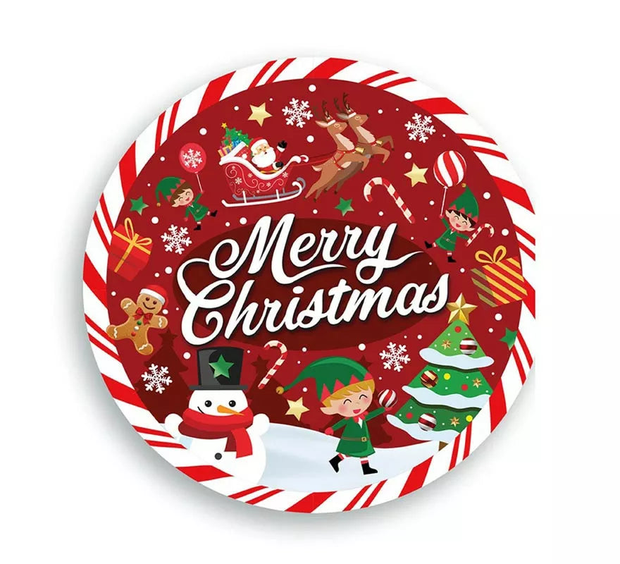 Translation missing: es.Pack de 6 Platos de Merry Christmas de 23 cm