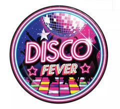Pack de 6 Platos Disco Fever de 23 cm