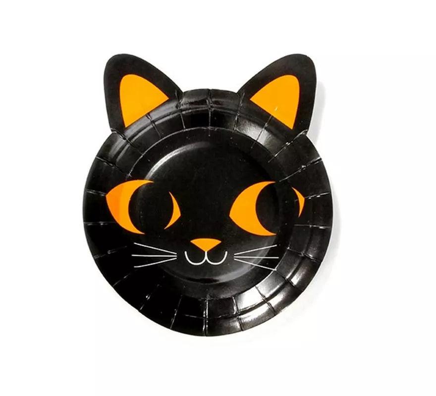 Translation missing: es.Pack de 6 Platos Gato negro