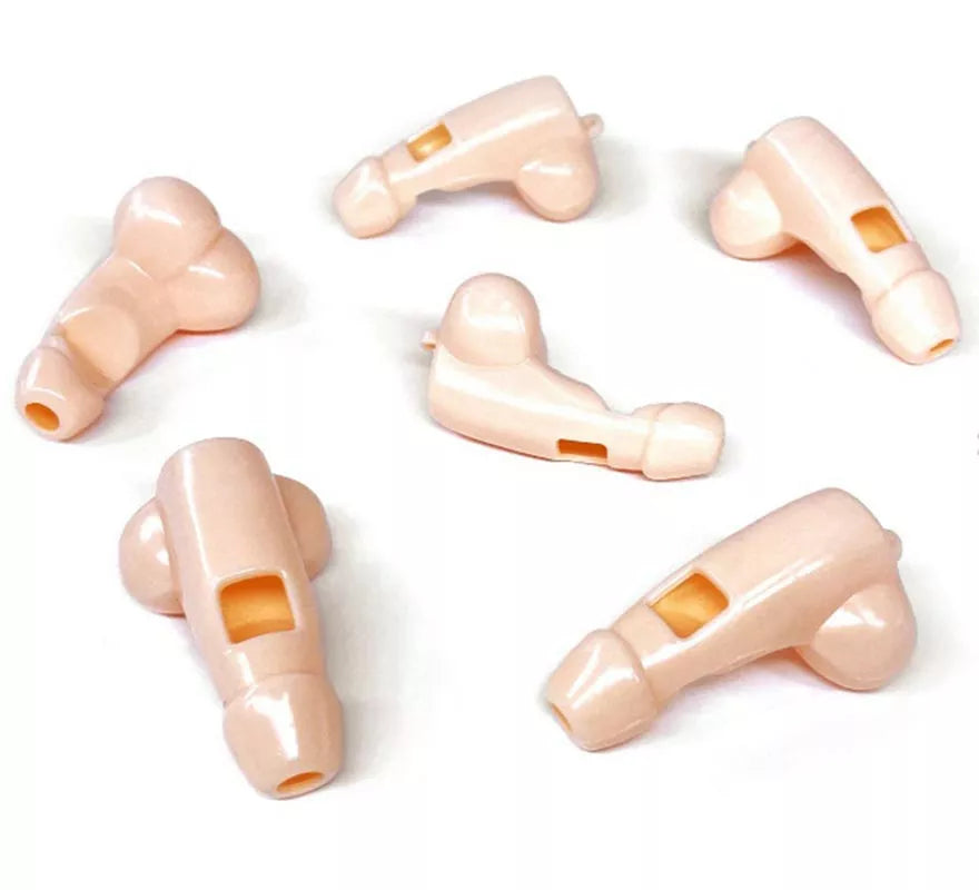 Pack de 6 Silbatos con forma de Pene
