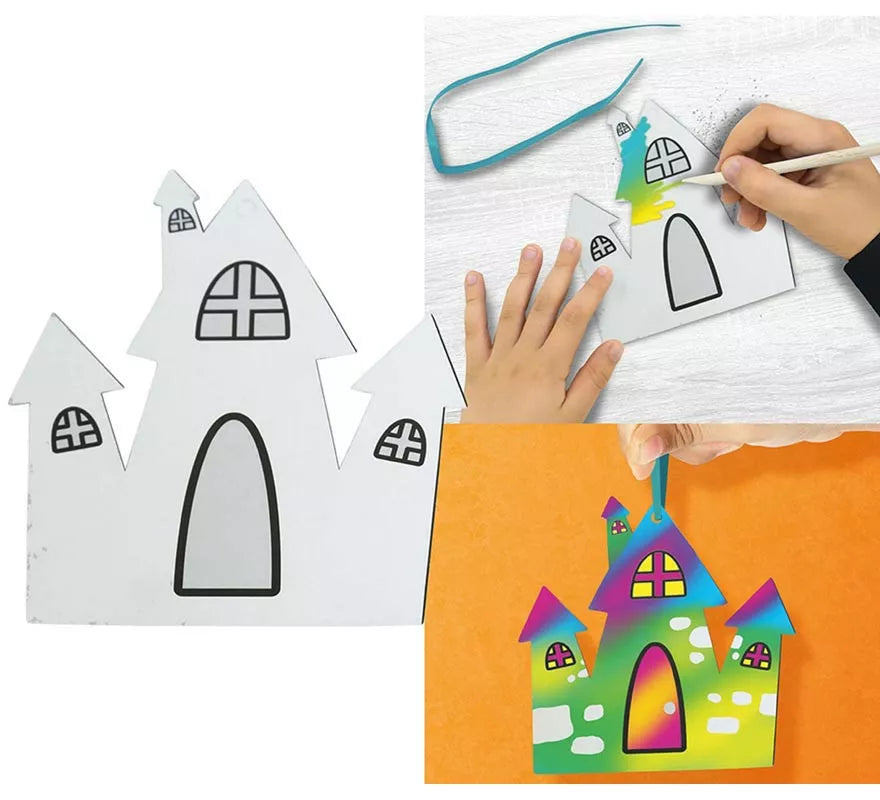 Translation missing: es.Pack de 6 Siluetas Halloween para para Colorear 12 cm