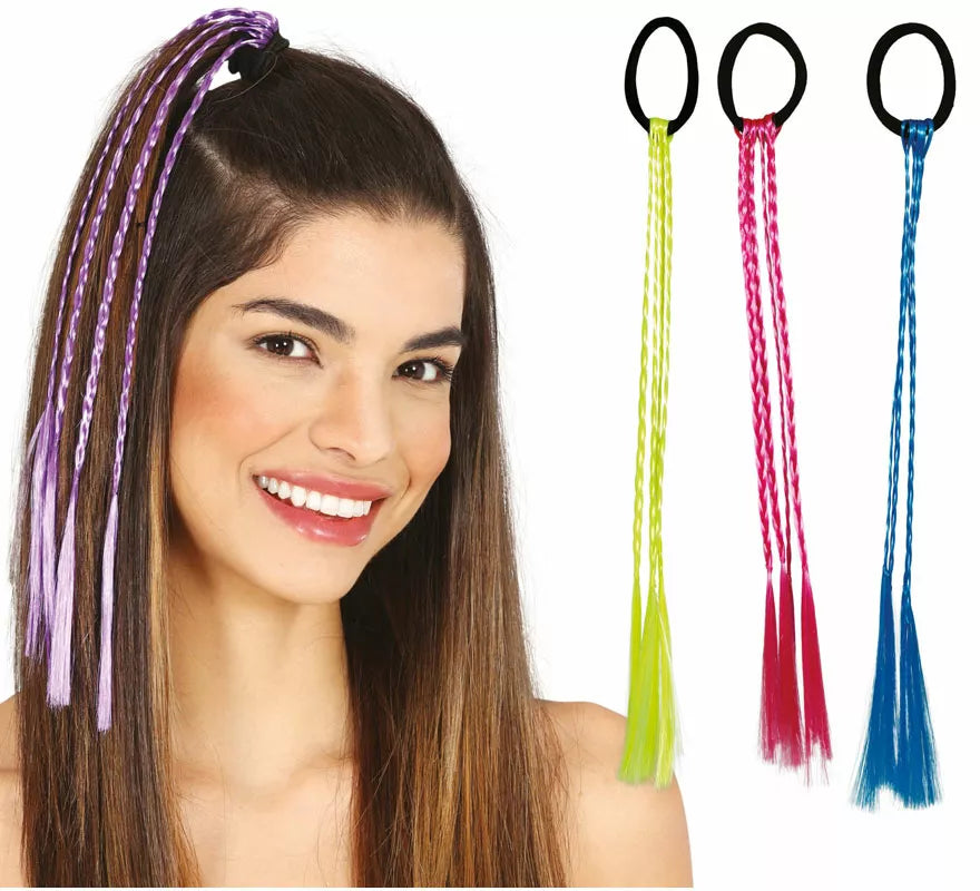 Pack de 6 Trencitas en colores surtidos de 35 cm