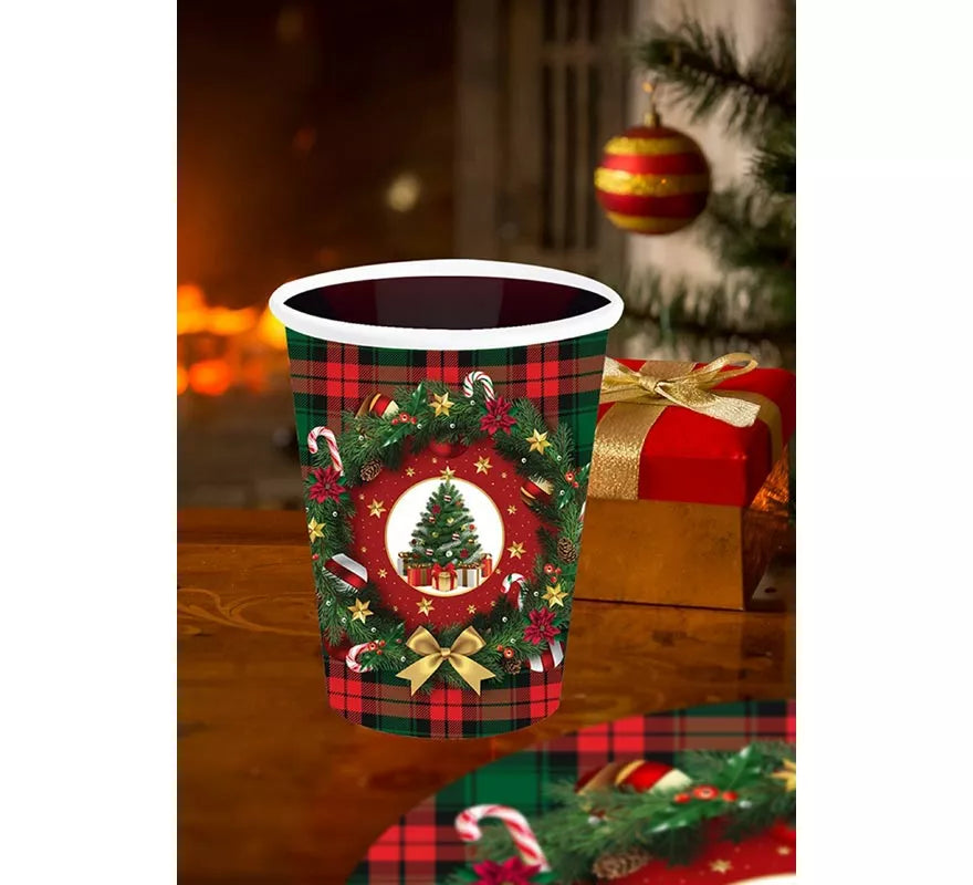 Translation missing: es.Pack de 6 Vasos Árbol de Navidad de 240 ml