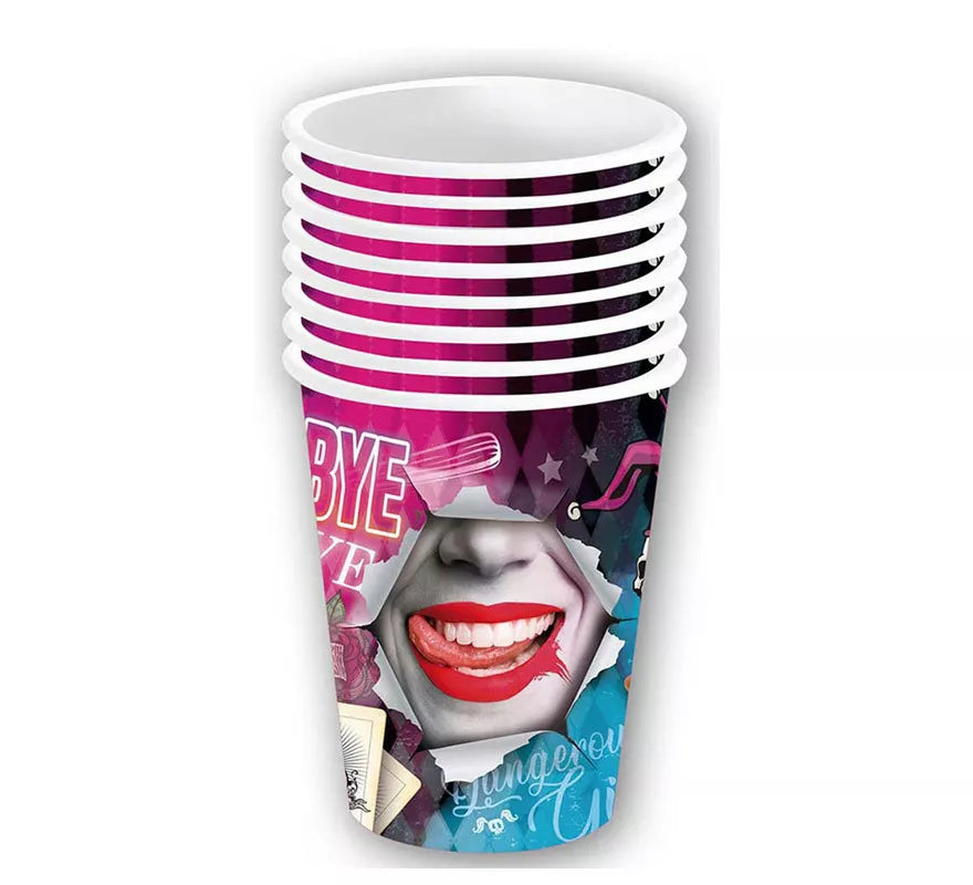 Translation missing: es.Pack de 6 Vasos Arlequina Peligrosa 355 ml (11 cm)