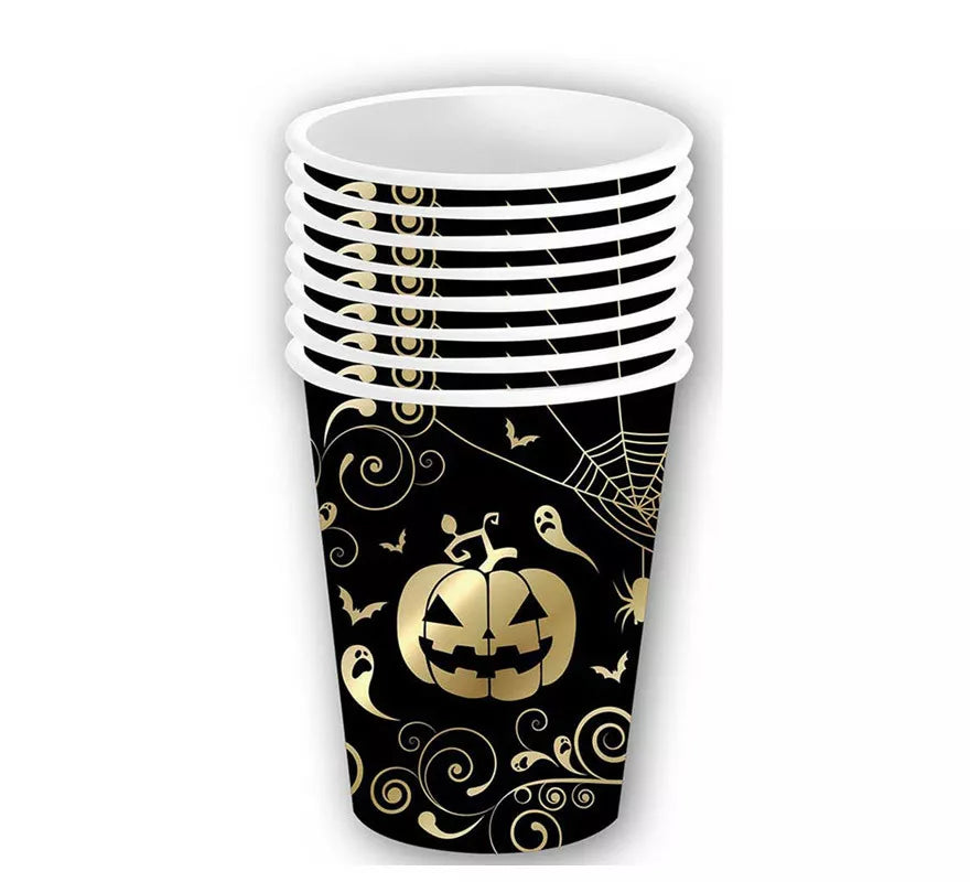 Translation missing: es.Pack de 6 Vasos Calabaza Oro de 240 ml (9 cm)