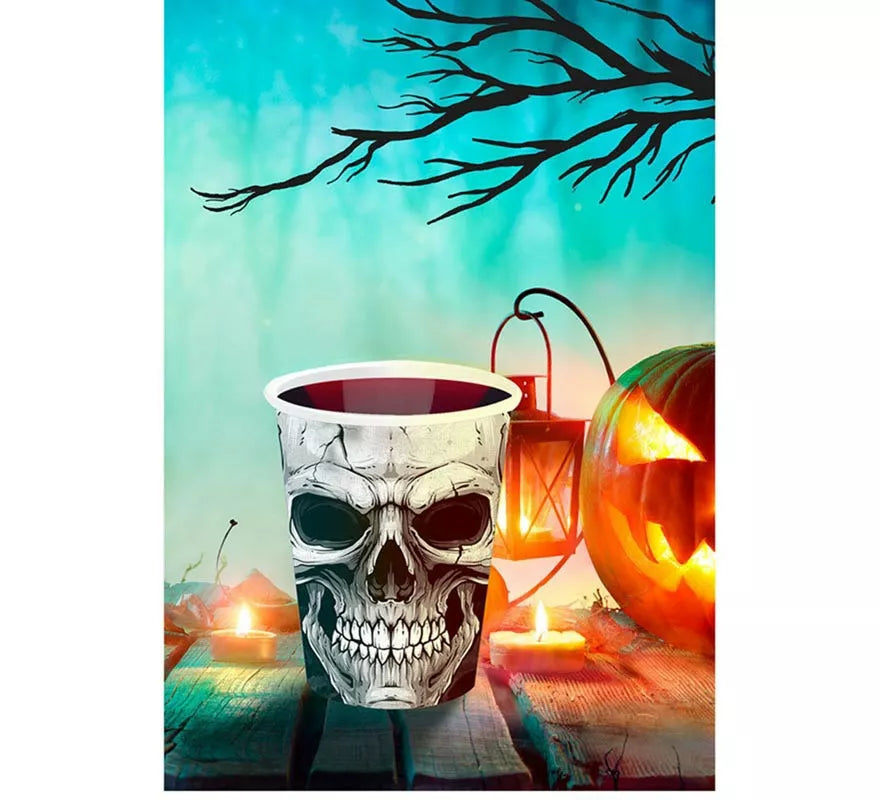 Translation missing: es.Pack de 6 Vasos Calavera Temible de 240 ml
