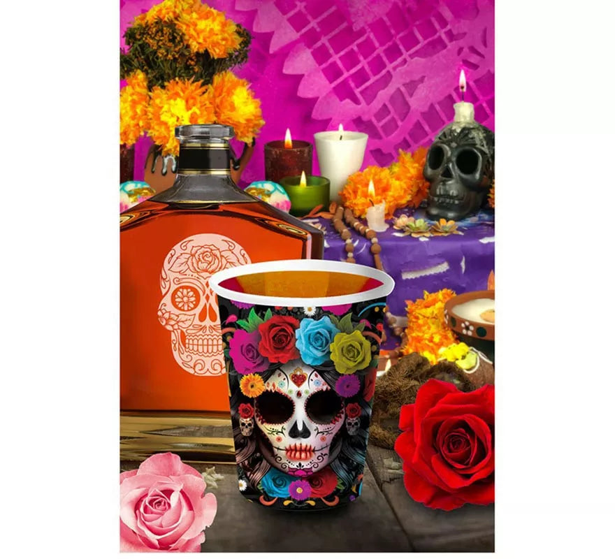 Translation missing: es.Pack de 6 Vasos Catrina Colorida de 240 ml