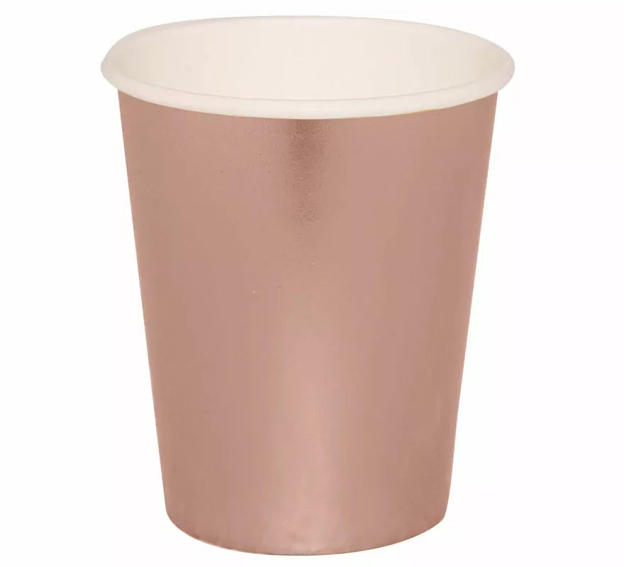 Translation missing: es.Pack de 6 Vasos Oro y Rosa de 240 ml (9 cm)