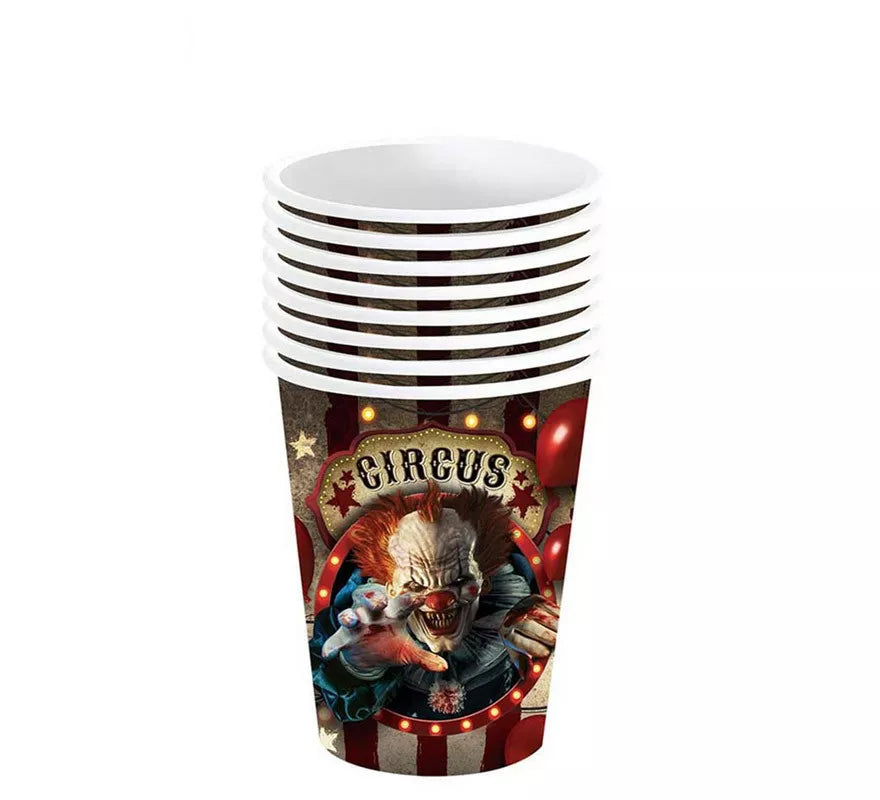 Translation missing: es.Pack de 6 Vasos Payaso de 240 ml (9 cm)