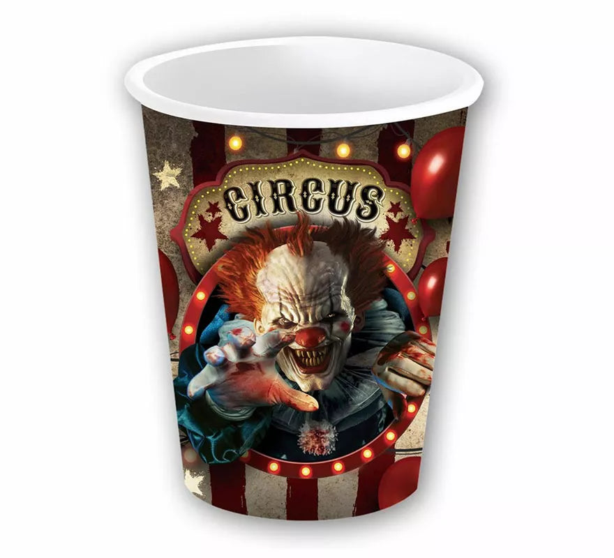 Translation missing: es.Pack de 6 Vasos Payaso de 240 ml (9 cm)