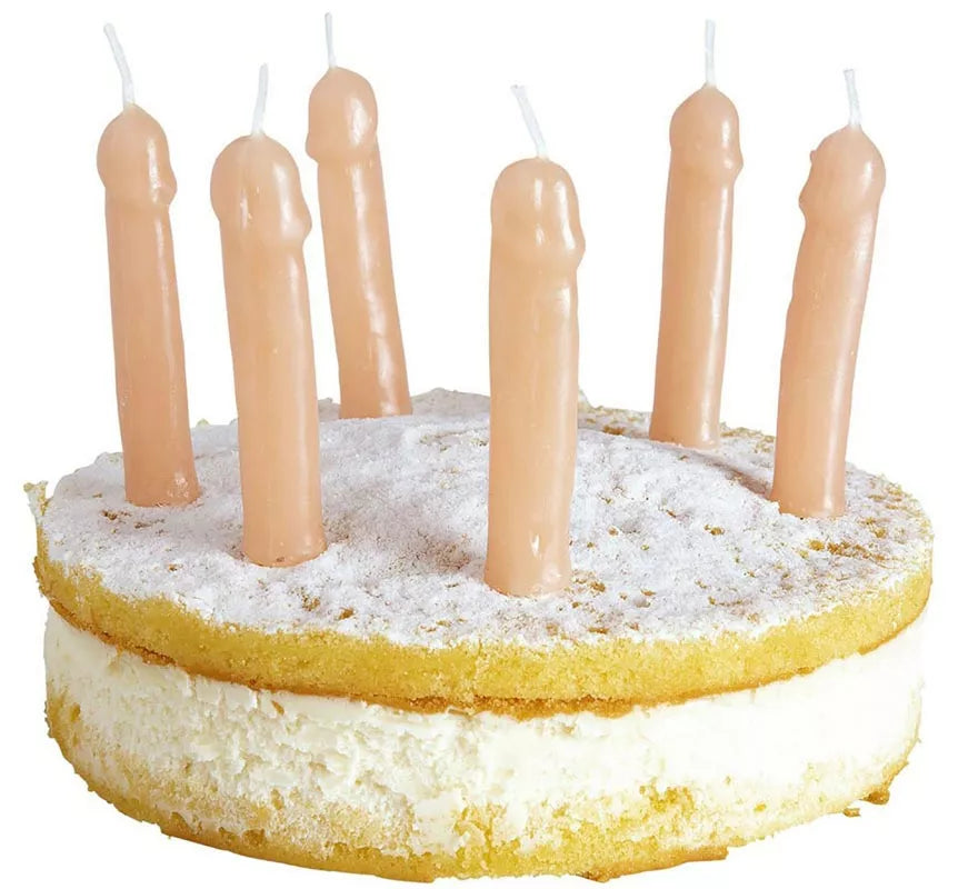 Translation missing: es.Pack de 6 Velas de cera con forma de Penes