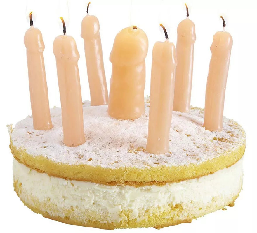 Translation missing: es.Pack de 6 Velas de cera con forma de Penes